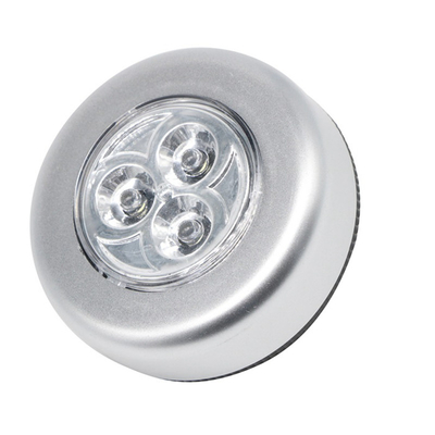 Van de de Aanrakingssensor van de de LEIDENE Lichte Nachtlamp van DC5V het AMERIKAANSE CLUB VAN AUTOMOBILISTEN Zilveren Kleur Op batterijen