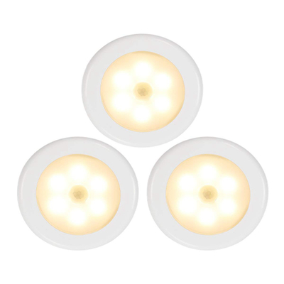3 LEIDENE van de de Aanrakingsschakelaar van de wattsnacht Lichte 8cm diameter voor Binnenverlichting