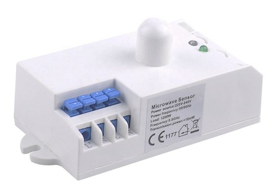 AC 110V 220V van de de Microgolfradar van de Bewegingssensorschakelaar de Ultrasone Detector 5.8GHz